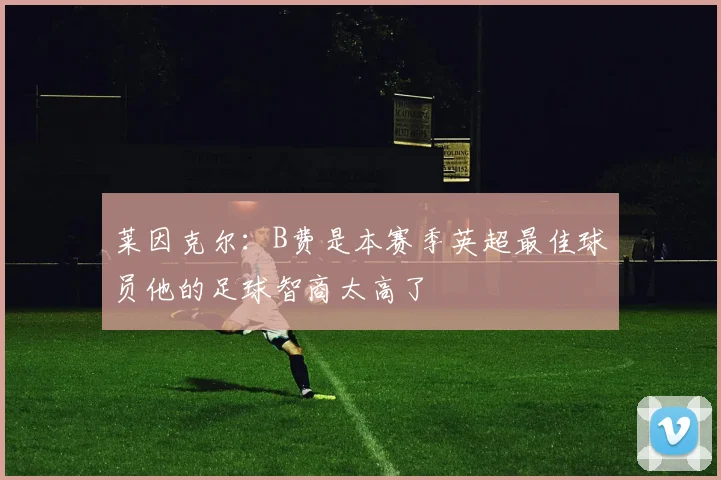 莱因克尔：B费是本赛季英超最佳球员他的足球智商太高了